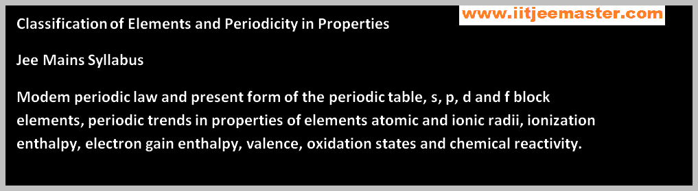 Periodicity iit jee lectures for chemistry Periodicity iit jee videos for chemistry